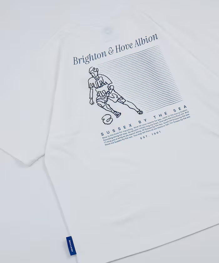 [Release on 5/22 at 12:00] Brighton & Hove Albion FC - SEAGULLS PLAYER LINE TEE - White