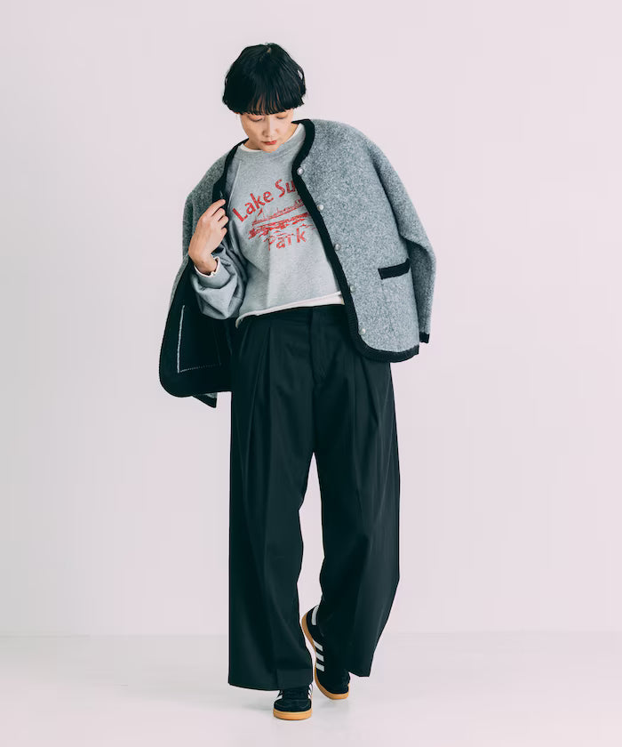 Tuck Wide Slacks Pants