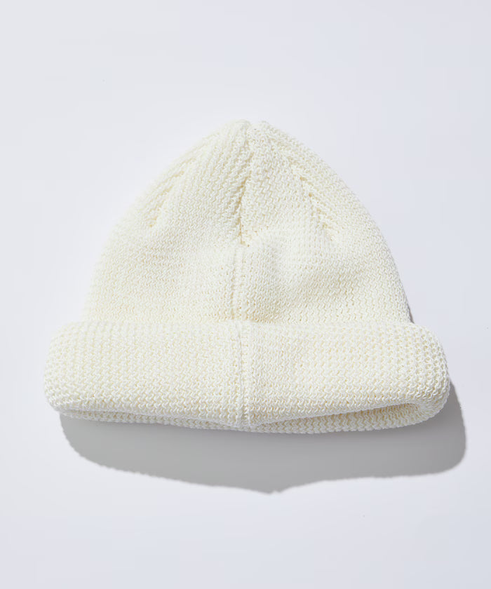 Straw Yarn Roll Knit Cap