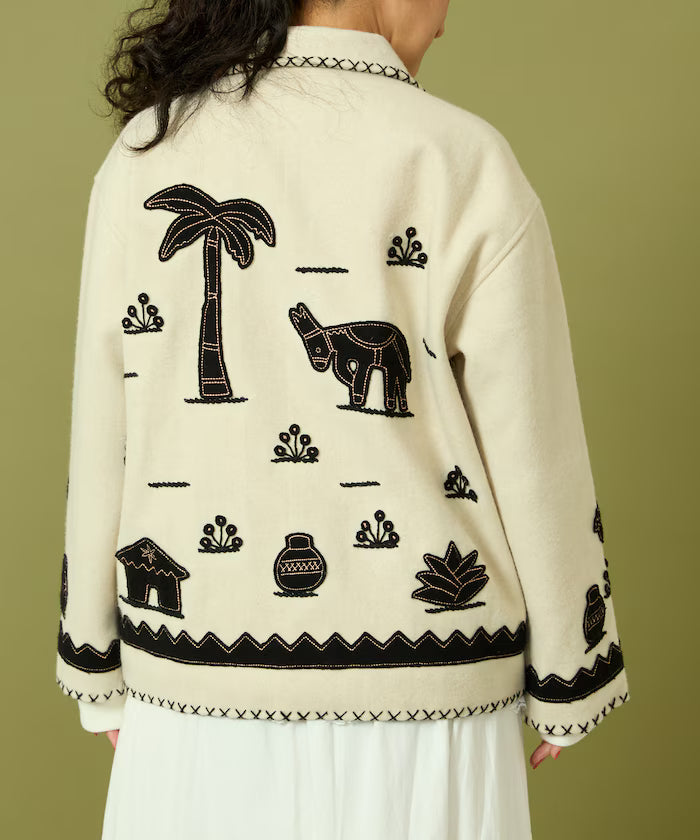 Indian Embroidery Wool Mexican Jacket