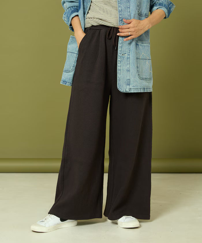 Thermal Wide Pants 'Plain'