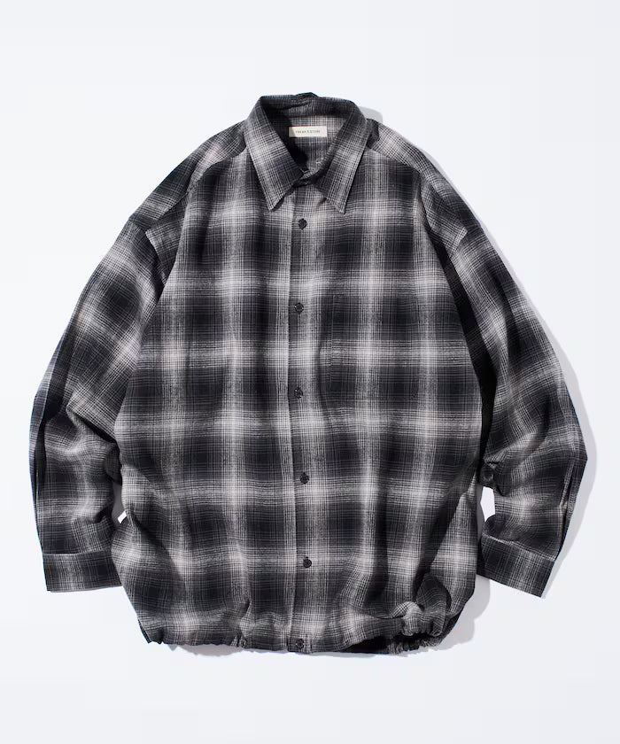 Wide Silhouette Ombre Check Spindle Shirt [Limited Edition]