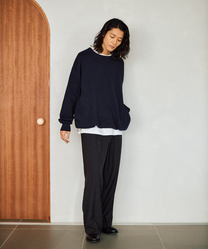 Milan Rib Spindle Crew Knit / Easy Care