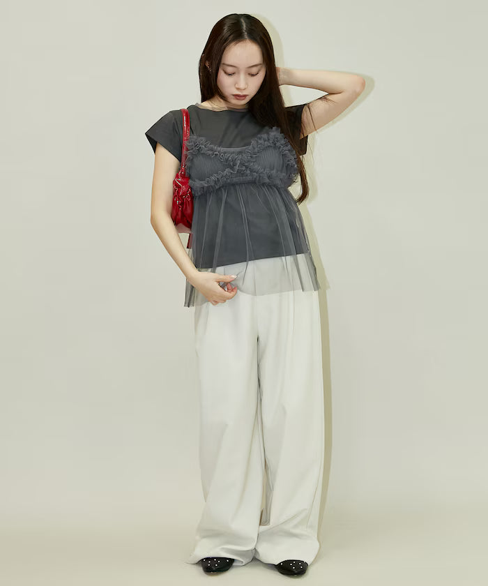 Tulle Bustier T-shirt Set Limited Edition