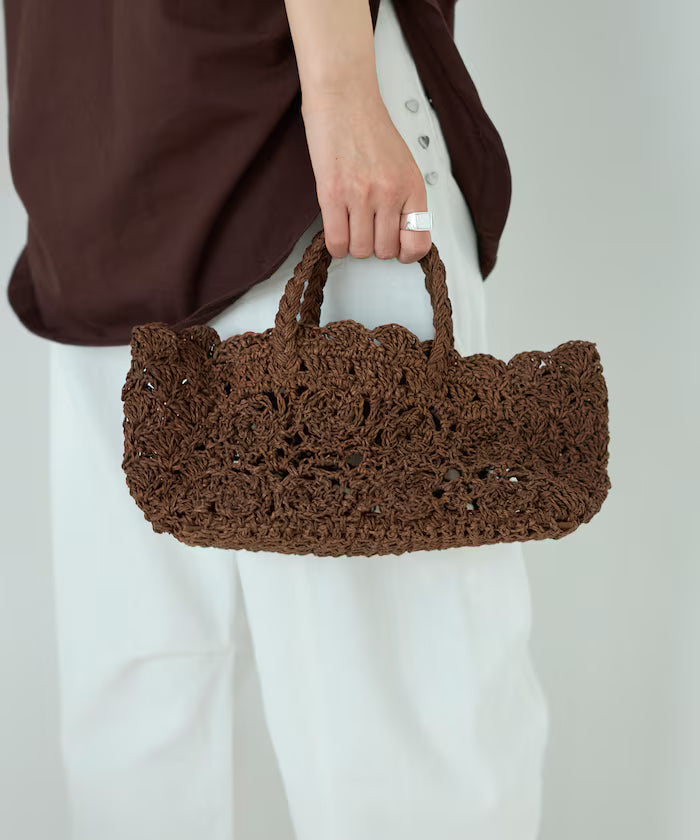 Raffia Boston Bag / Basket Bag
