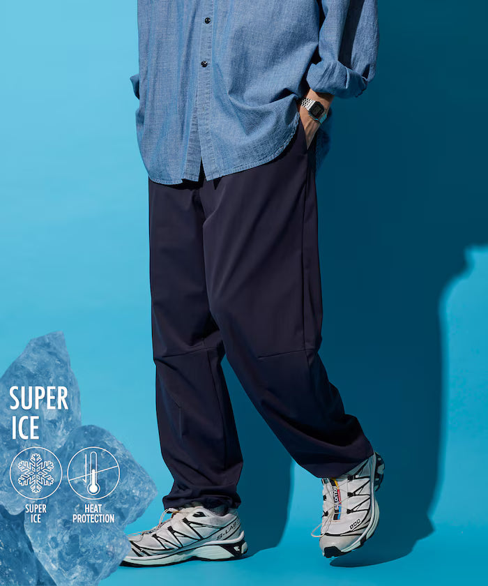 SUPER ICE / Super Ice Jogger Pants Contact Coolness / Quick Dry / UV Cut - Navy