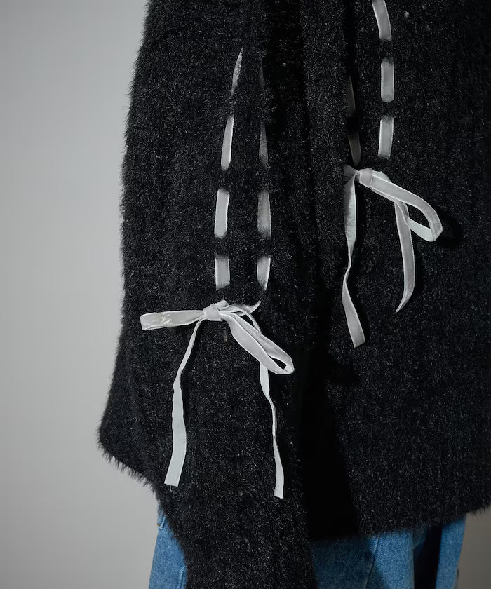 Velvet Ribbon Woven Feather Knit Limited Edition