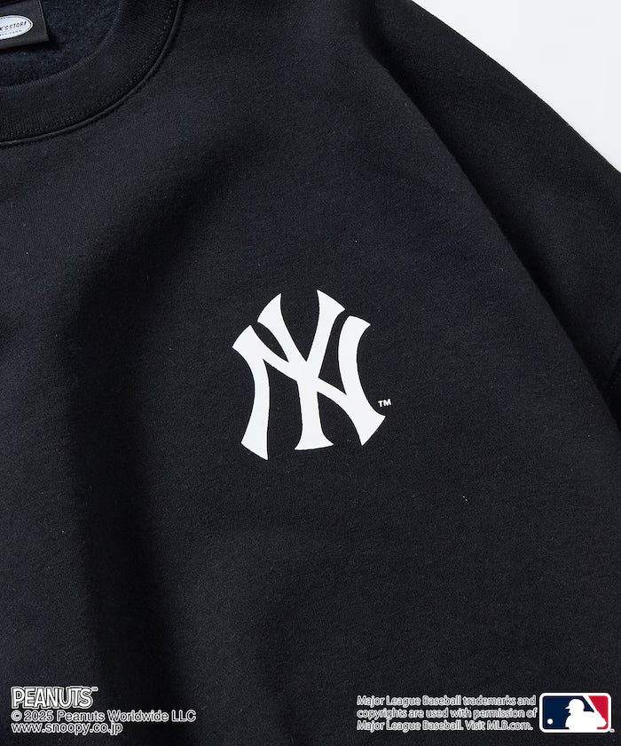 MLB×PEANUTS Exclusive Big Silhouette Back Print Crew Neck Sweat/YANKEES [Limited Edition]