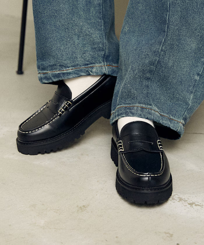 Ragsoul Penny Loafer / Moccasin Loafer [Limited Edition] - Black