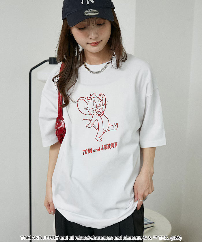 <Functional Material> TOM AND JERRY Graphic T-Shirt Limited Edition