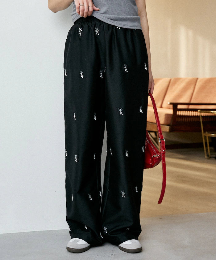 Total Beads Embroidery Easy Slacks Limited Release