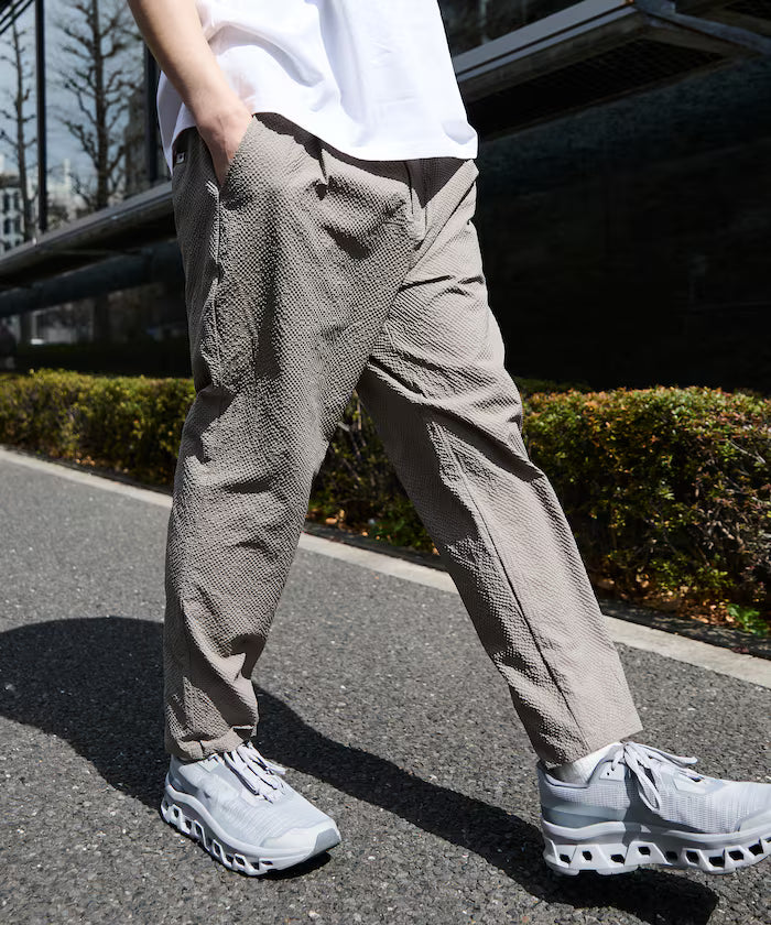 AiRide/Air Ride Slim Tapered Silhouette Sheer Seersucker Packable Easy Pants/Quick-Dry/UV Cut [Limited Edition]