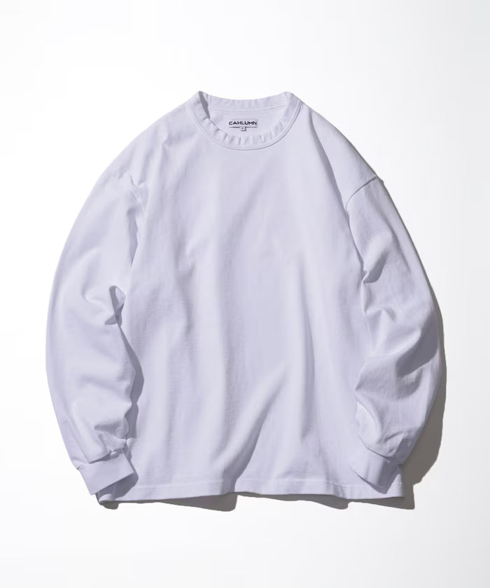 Heavy Weight Jersey Long Sleeve Tee - White