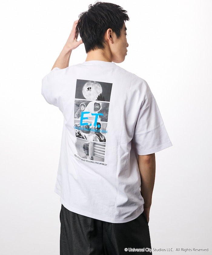 E.T. Big Silhouette Back Print Crew Neck T-Shirt Limited Edition