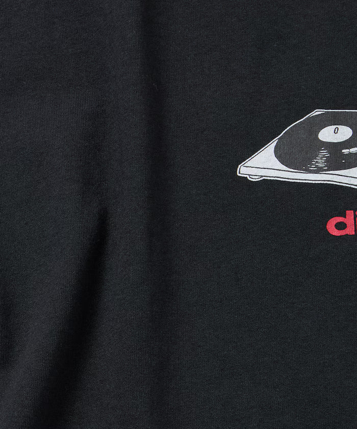 Limited Edition diskunion×FREAK'S STORE Exclusive French Bulldog Big Silhouette Print Crew Neck T-Shirt