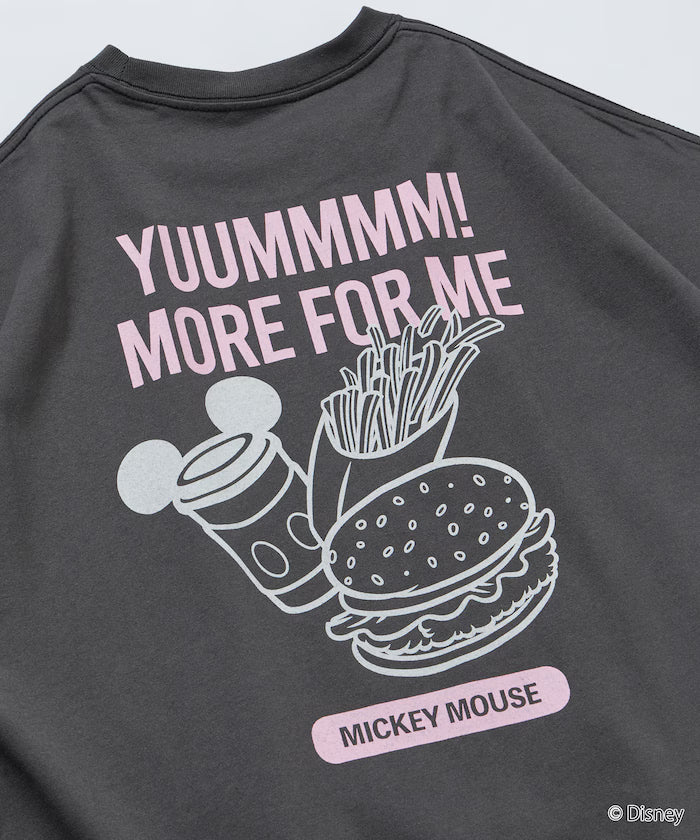 DISNEY/Mickey Mouse/Exclusive Crew Neck Printed Sweatshirt/FOOD 【Limited Release】