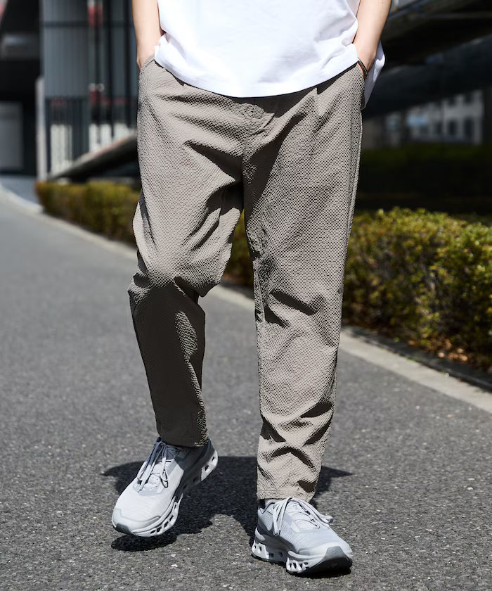 AiRide/Air Ride Slim Tapered Silhouette Sheer Seersucker Packable Easy Pants/Quick-Dry/UV Cut [Limited Edition]