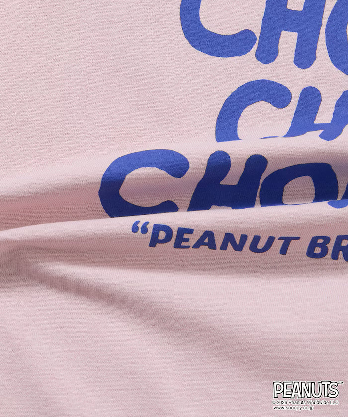 PEANUTS/Peanuts Limited Edition Big Silhouette Back Print Crew Neck T-Shirt/CHOMP 【Limited Edition】