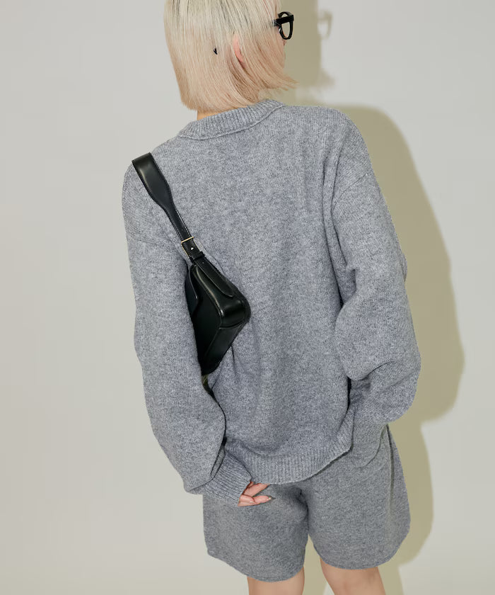 Knit Top Short Pants Set Up Limited Edition