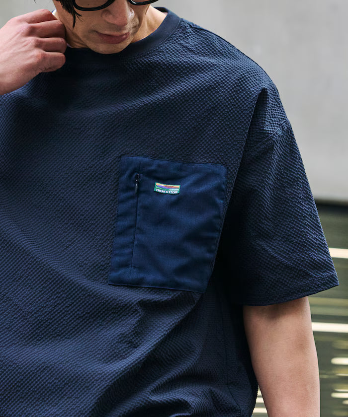 Limited release AiRide Air Ride Relax Fit Mult-material Pocket Seersucker Pullover Top Quick-drying UV Protection