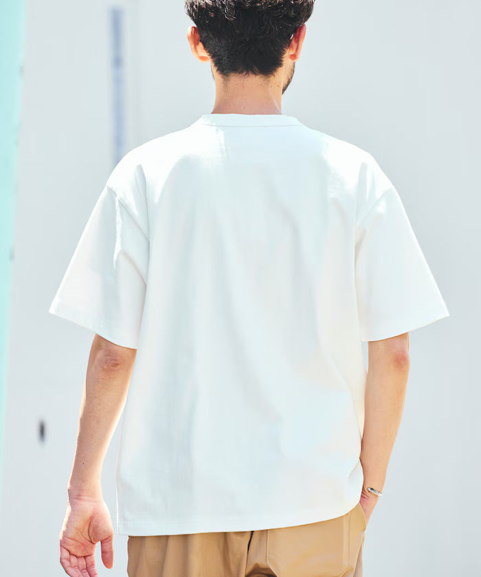 HEAVY WEIGHT/Heavy Weight Short Sleeve Henley Neck T-shirt/10.5 oz