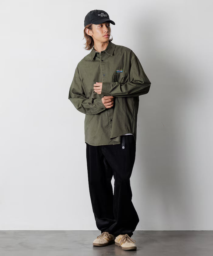 Relax Fit Relaxed Fit Garment Dyed Regular Collar Shirt [Limited Edition]