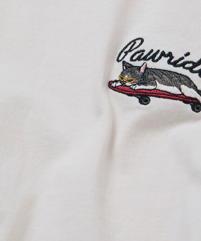 Relaxed Fit One-Point Animal Embroidery Crew Neck T-Shirt [Limited Edition]
