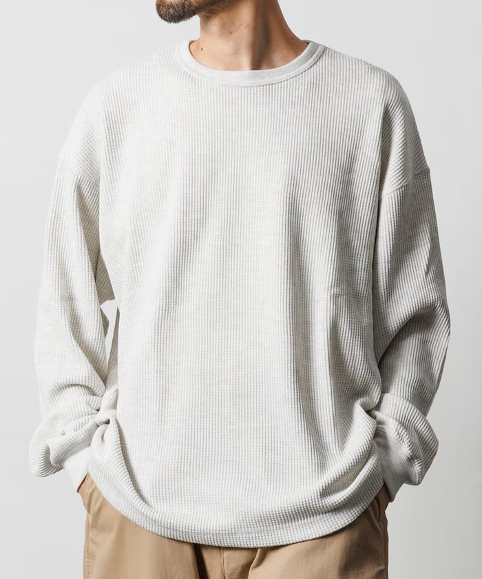 Big Silhouette Long Sleeve Waffle Thermal L/S T-shirt [Limited Edition]