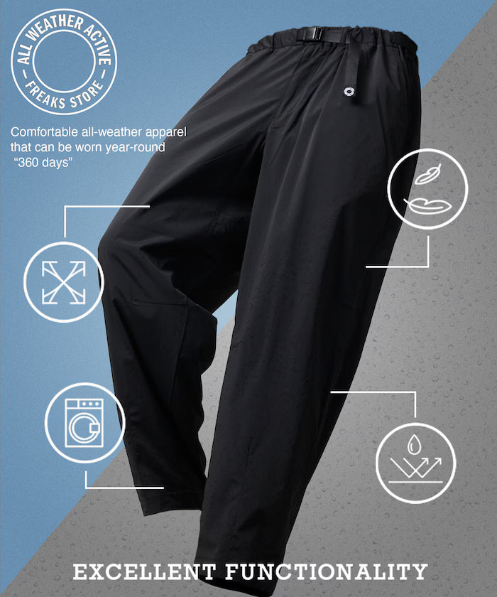 ALL WEATHER ACTIVE WEAR/Wide Silhouette Climbing Pants 【Limited Edition】 - Black