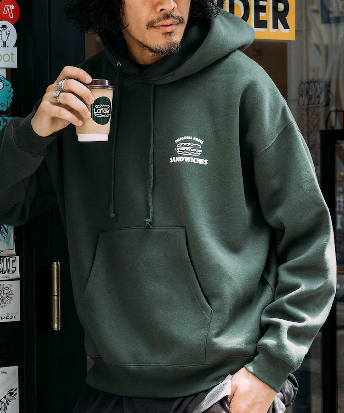 LANDER SANDWICHES×FREAK'S STORE/LANDER Limited Big Silhouette Back Print Sweat Hoodie 【Limited Release】