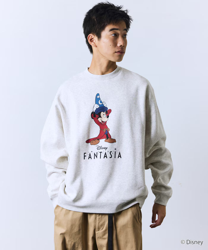 DISNEY / Disney / 'Fantasia' / Mickey Mouse / Relax Fit Printed Crewneck Sweatshirt 【Limited Edition】