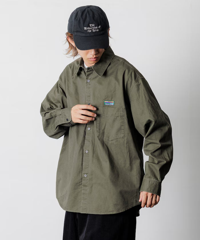 Relax Fit Relaxed Fit Garment Dyed Regular Collar Shirt [Limited Edition]