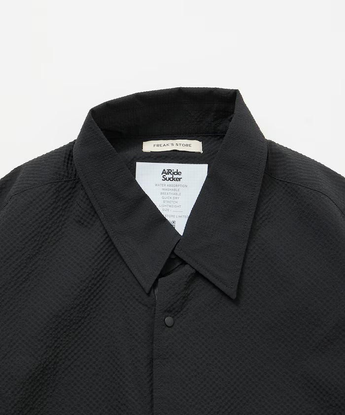 Limited Release AiRide Air Ride Relax Fit Mixed Material Pocket Seersucker Shirt Quick Dry Moisture Wicking UV Cut