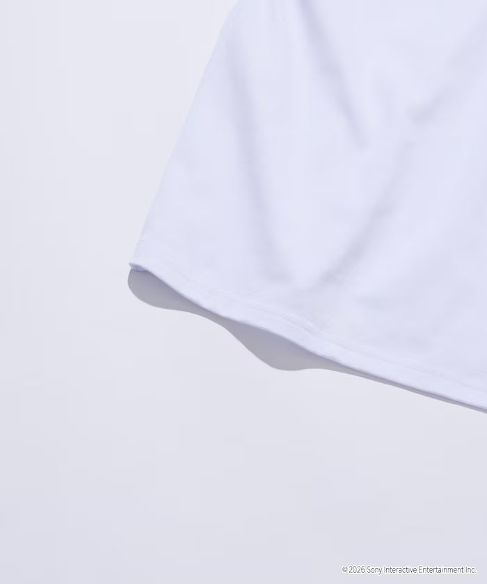 Big Silhouette Logo Back Print Crew Neck T-Shirt/PlayStation NEVER STOP 【Limited Edition】