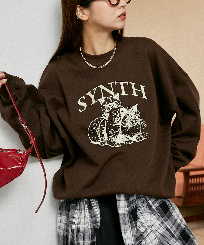 SYNTH Cat Fleece Lined Sweatshirt Limited Edition