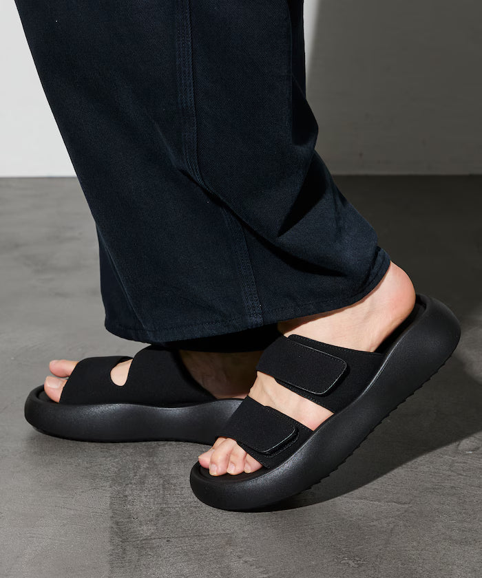 Limited Edition Volume Sole Double Belt Sports Sandal Platform Sole
