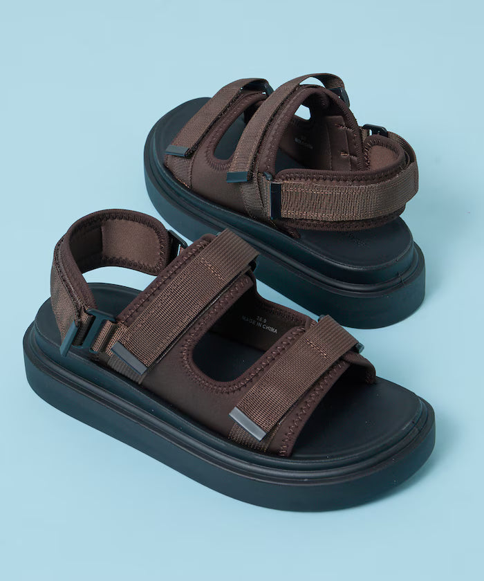 Limited release 2way volume sole double trap sports sandals platform sole