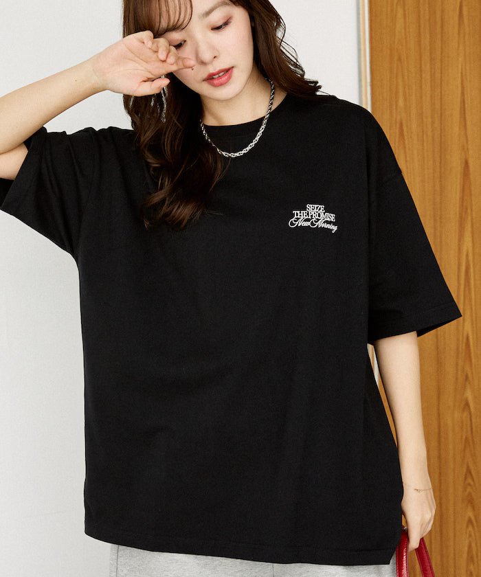 <Functional Material> PROMISE Cat Print T-Shirt Limited Release