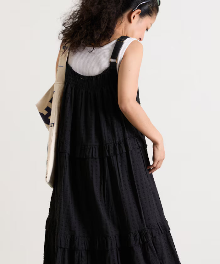 India Dobbie Tiered Frill Camisole Dress