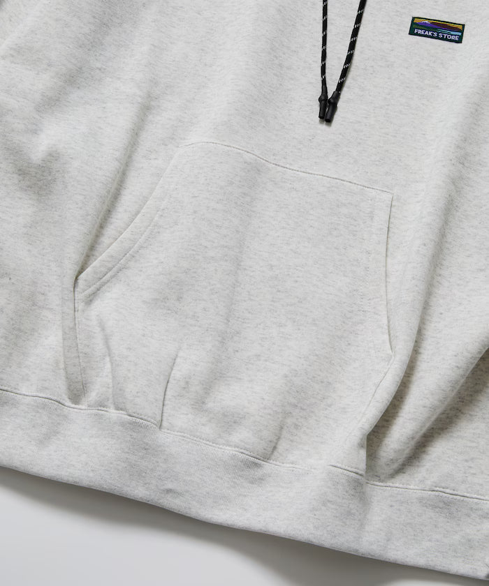 Big silhouette one-point logo pullover hoodie/hem cord/back brushed 【limited edition】