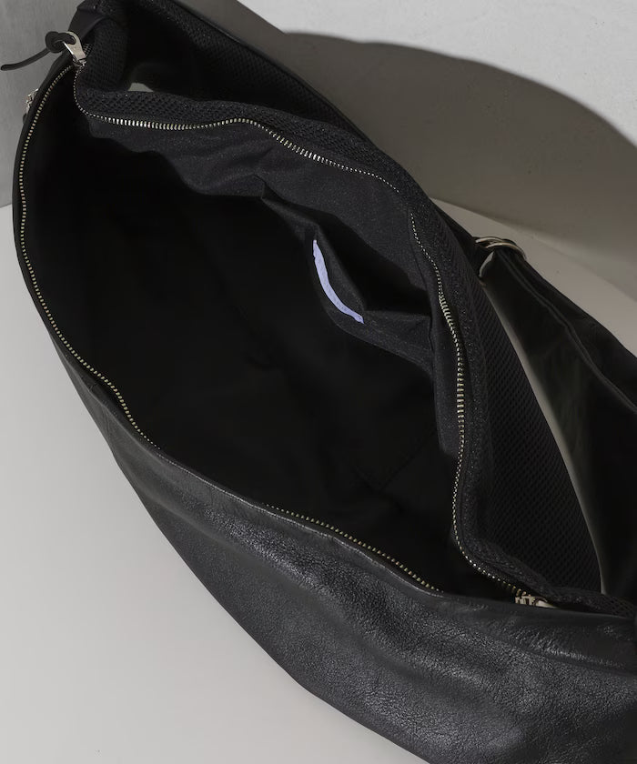 Leather Crossbody Sling Bag / Leather Sling Bag / Cowhide / Water-Repellent Leather