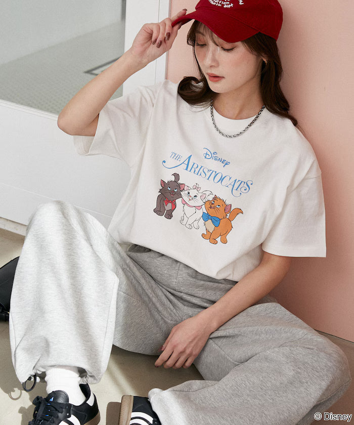 Disney Marie/Disney Marie/Print T-Shirt Limited Edition - Off-White