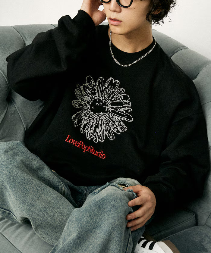 LOVE POP STUDIO FLOWER EMBROIDERY SWEAT【Limited Edition】