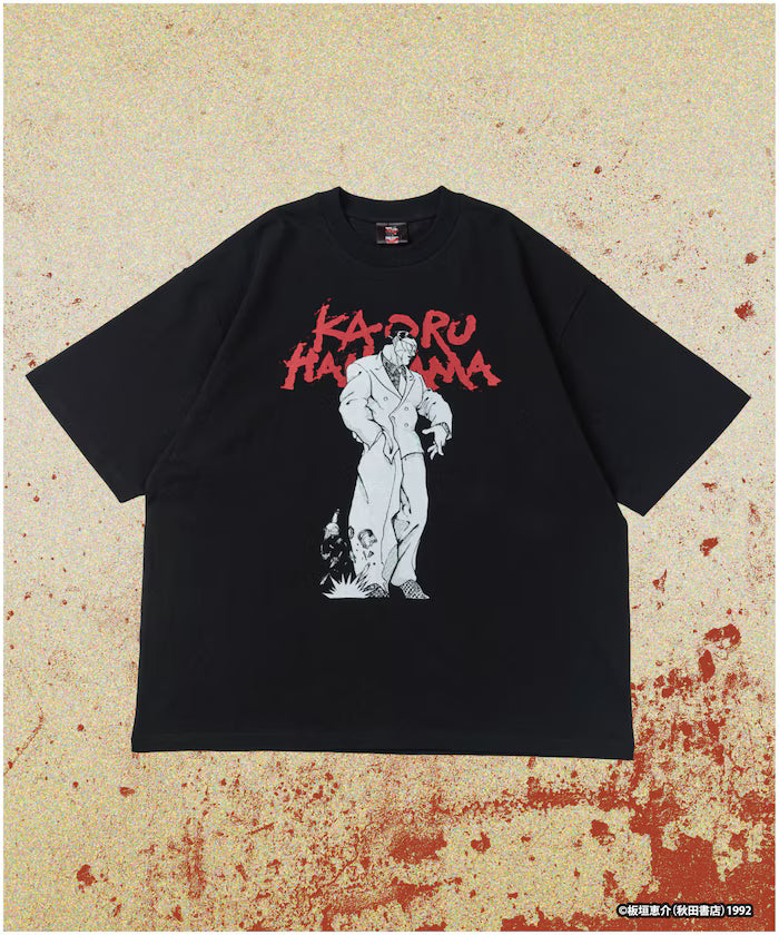 [June 12 12:00 Start of Sales] Baki 'Kaoru Hanayama/Yakuza Stand' Print Crew Neck T-shirt