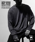 Washable Merino Wool Blend Long Sleeve T-Shirt - Dark Gray