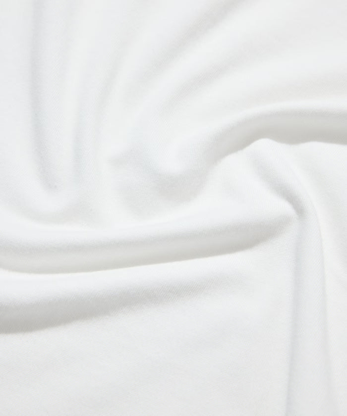 Sheer Knit & Cotton T-Shirt Layered Set