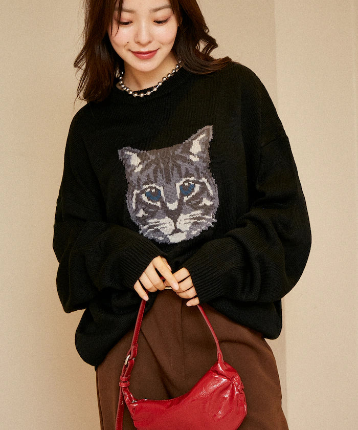 Various Cat Design Knit Limited Edition