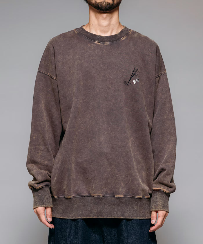 SPE x Purple Gold Hotel x FREAK'S Glow-in-the-Dark Back Print Crewneck Sweatshirt