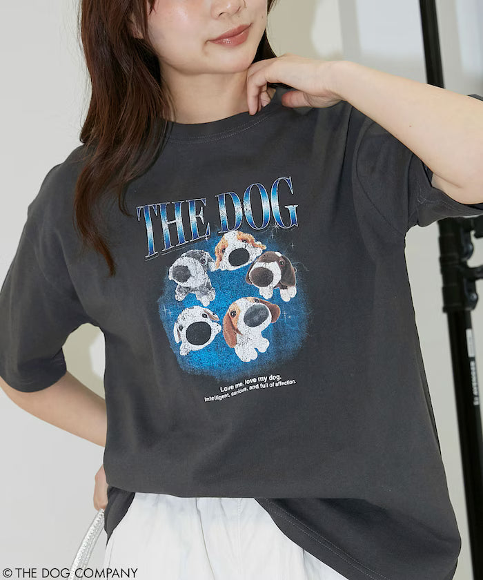 THE DOG / Band-style T-shirt Limited Edition - Charcoal Gray