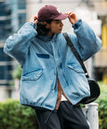 Fade Processing M65 Short Mods Coat LINER SET - Sax Blue